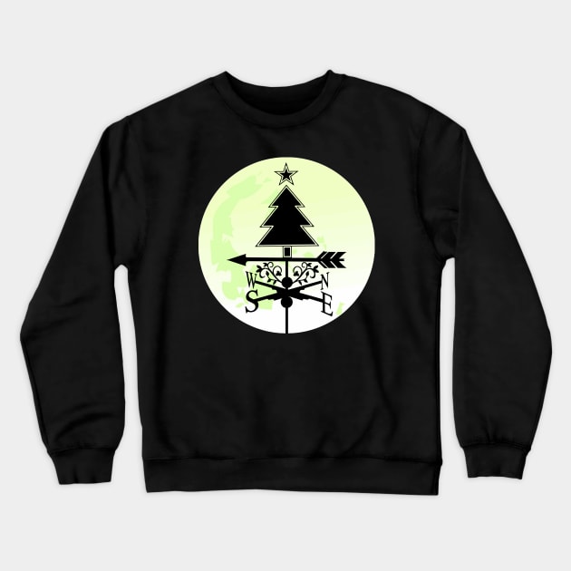 Christmas Tree Weathervane Crewneck Sweatshirt by Nuletto